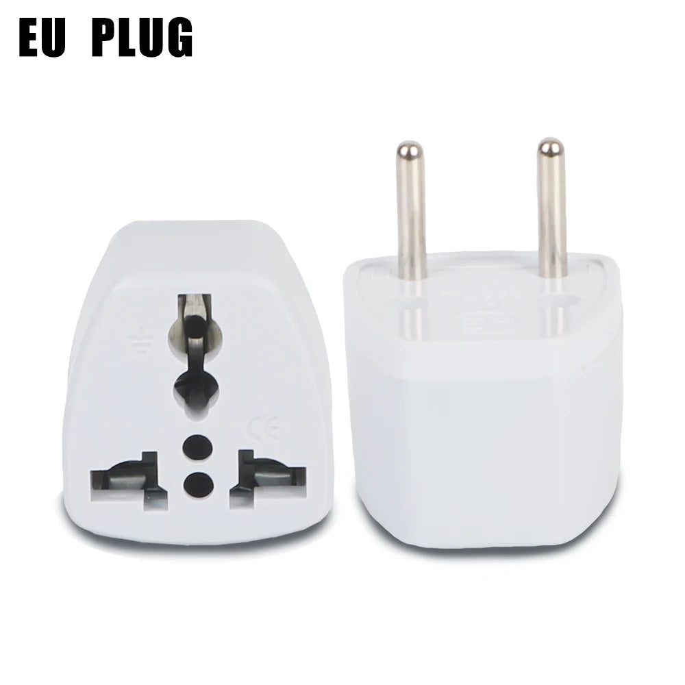 World Travel AU US UK EU Converter Universal AC Power Charger Adapter 2 USB Port International Plug Adapter All in One