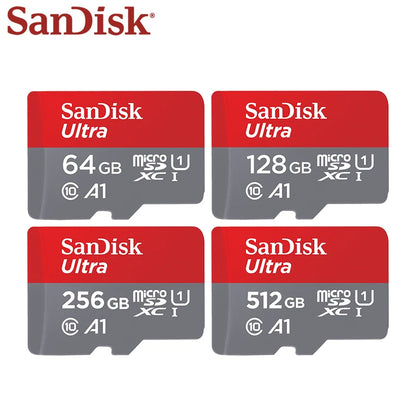 オリジナル SanDisk Micro SD カード クラス 10 TF カード 32GB 64GB 128GB メモリカード 最大 140MB/秒 携帯電話 タブレット用 フラッシュカード 256GB 